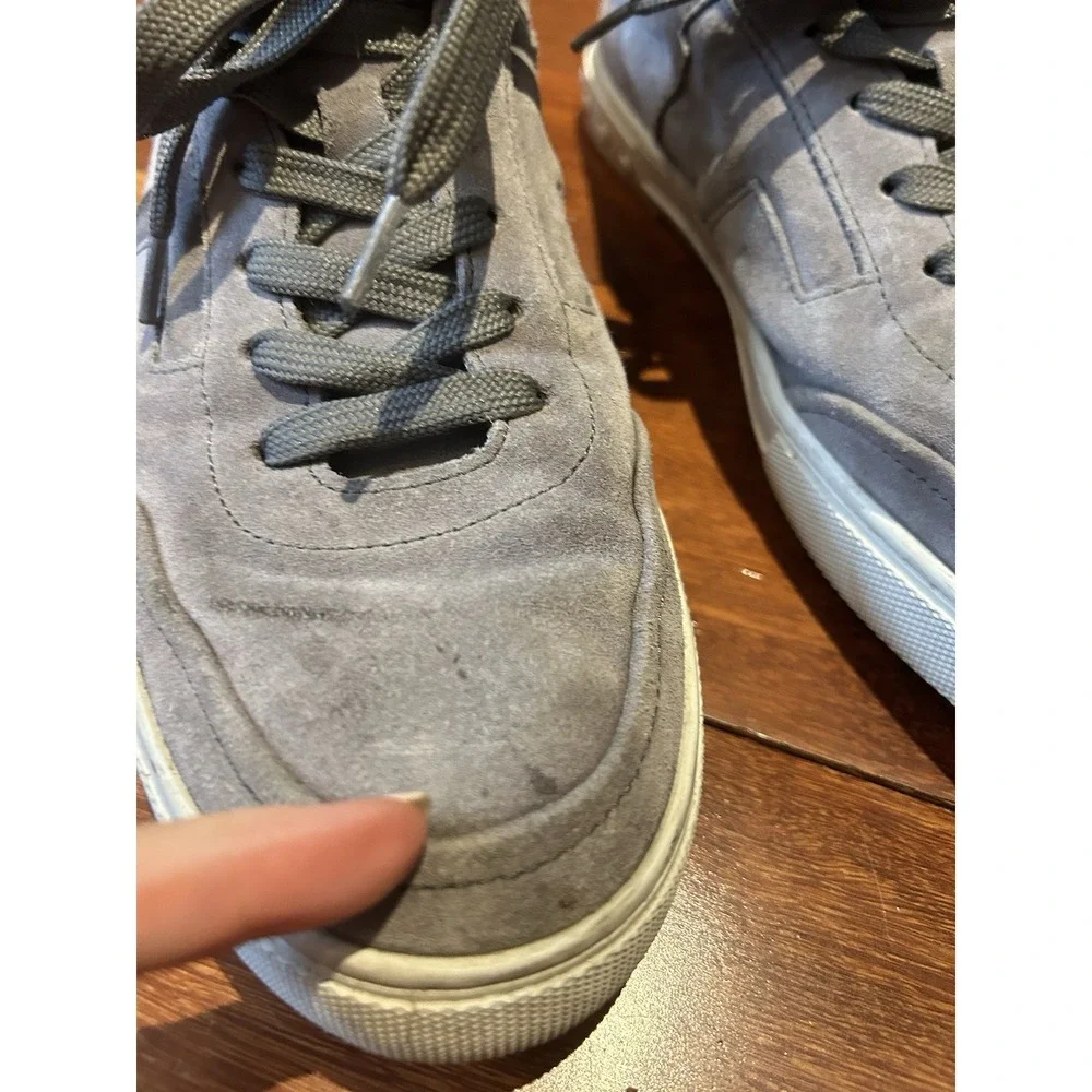 Tod's Men's Suede Sneakers Size 10.5 Gray Shoes - Picture 12 of 12
